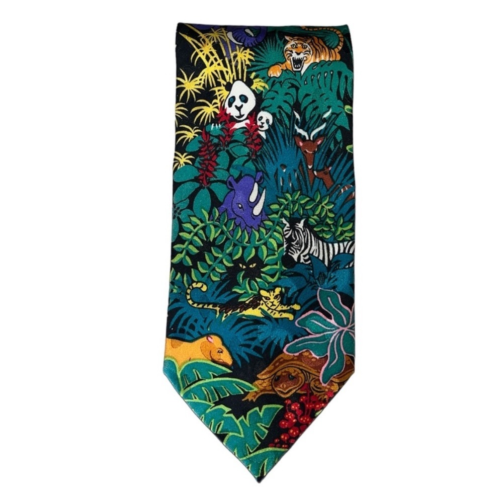 Vintage Addiction Jungle Print Tie